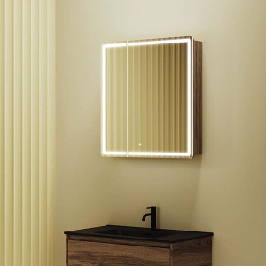 Шкаф-зеркало Sancos Mirror 70 / 80 / 90 / 100 дуб чарльстон, 69х74, дуб чарльстон