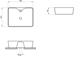 Умывальник Lavinia Boho Bathroom Sink 33311105 / 33311106, 48х37