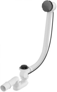 Сифон для ванны Whitecross SPWC60GM, оружейная сталь