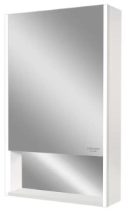 Шкаф-зеркало Континент Filit LED белый, 50х80, белый