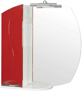 Зеркало для ванной Аква Родос Премиум 75 L красный в комплекте с подсветкой ANDREA (Украина)