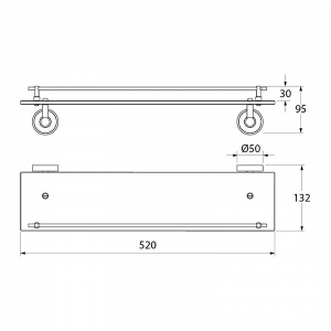 Полка Iddis Calipso CALMBG0i44