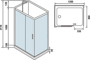 Душевая кабина WeltWasser WW500 Laine 1211
