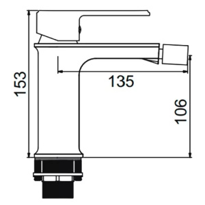 Смеситель для биде Gerhans K15022