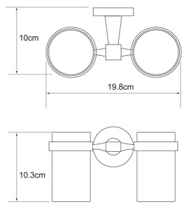 Стакан Wasserkraft Isen K-4028D двойной