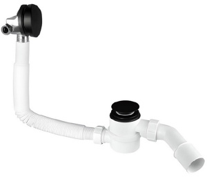 Сифон для ванны McAlpine HCN2600CC-15MM-MB Click Clack