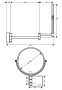 Косметическое зеркало Hansgrohe AddStoris 41791990