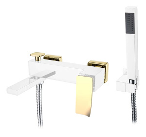 Смеситель для ванны Boheme Q 143-CRG.2 Chrome Gold