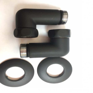 Комплект угловых американок Smart Black / White 1х3/4 Г/Ш, белый