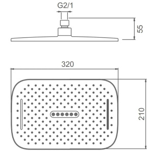 Верхний душ Splenka S451.53