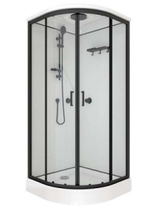 Душевая кабина Triton Прайм-Блэк М3, 90х90, прозрачный