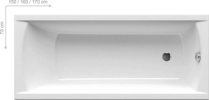 Акриловая ванна Ravak Classic, 150x70