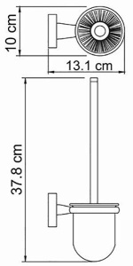 Ершик для унитаза Wasserkraft Lippe K-6527
