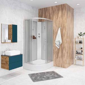 Душевая кабина Niagara Classic NG-33184-14BK / NG-33194-14BK, 110х80, матовый