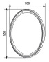 Зеркало 1Marka Pearl Light