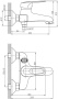 Смеситель для ванны Haiba HB3204