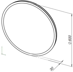 Зеркало Aquanet Оптима D 60 / 70 / 80 Led, 60х60