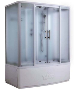Душевая кабина Timo Standart T-6650 / T-6670 Silver Fabric, 150х88, матовый