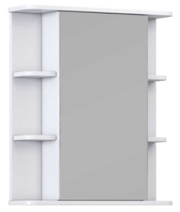 Шкаф-зеркало Vigo Nova 600 / 700, 60х70, белый