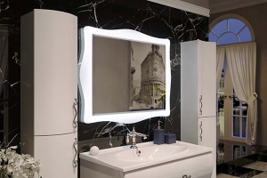 Зеркало 1Marka Amethyst Light с сенсорным выключателем и фацетом