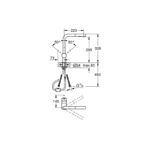 Смеситель для кухонной мойки Grohe Minta 30274A00 / 30274AL0, темный графит глянец