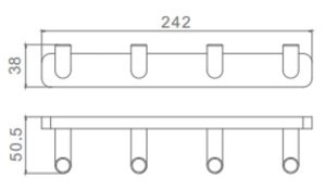 Планка с крючками Raglo R320.054.33