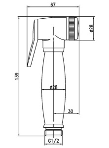 Гигиеническая лейка Lemark LM8047B