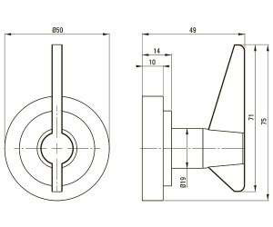 Крючок Deante Temisto Brass ADT_M111