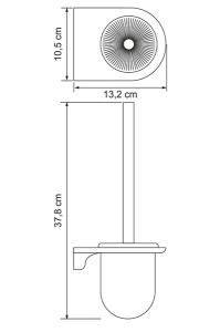 Ершик для унитаза Wasserkraft Kammel K-8327WHITE