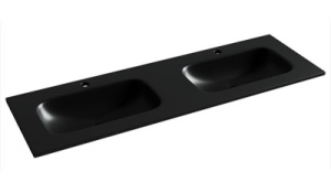 Умывальник CeramicaNova Grace CN7022MB / CN7023MB, 141х46, черный матовый