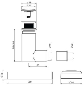 Сифон для умывальника Prevex EasyClean 1512428