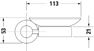 Мыльница Duravit D-Code 0099171000 / 0099181000