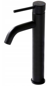 Душевая стойка с термостатом Rea Lungo Black + смеситель для умывальника на столешницу