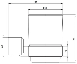 Стакан Deante Arnika Titanium ADA_D911