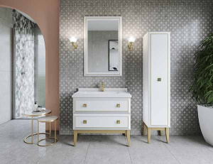 Зеркало Caprigo Metropol 70 13730, 70х110, белый матовый