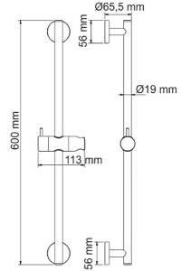 Душевая штанга Wasserkraft A122