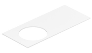 Столешница Belux LUNA-JAZZ-CIR410 НП120 / НП140 белый матовый Solid Surface, 120, белый матовый
