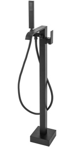 Смеситель для ванны Rea Carat Black REA-B5423 напольный