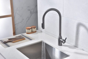 Смеситель для кухонной мойки Paulmark Universal Un213880-GM с подключением к фильтру воды