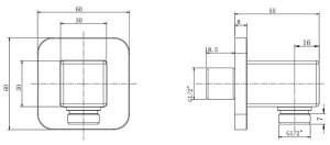 Шланговое подключение Omnires 8815BBL