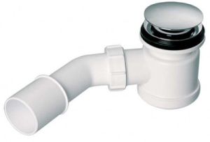 Сифон для ванны McAlpine HC26-IOF-95-CB Click Clack, хром