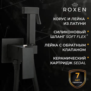 Смеситель встраиваемый Roxen Caspia 50096000-B с гигиеническим душем