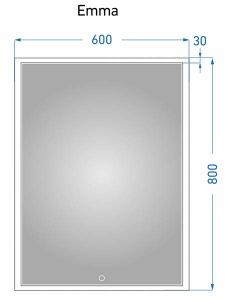 Зеркало Alavann Emma 60 / 70 / 80 / 90 / 100, 100х80