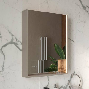 Шкаф-зеркало Equil Gleam LED 60.1D амарок / дуб вотан
