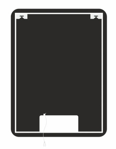 Зеркало Axus Tobo Black, 60х80