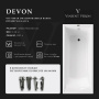 Чугунная ванна Vinsent Veron Devon 180х75, 180х75