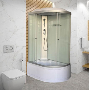 Душевая кабина Saniteco BST-12080WL / BST-12080WR, 120х80, прозрачный