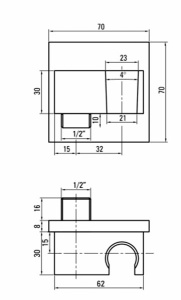 Душевая система Deante Alpinia NAC 09LP встраиваемая