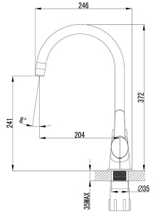 Смеситель для кухонной мойки Lemark Atlantiss LM3255C
