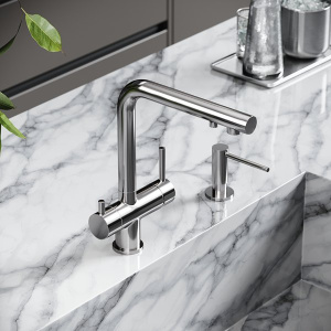 Смеситель для кухонной мойки Sancos Foster SC4014BN / SC4014CH с подключением к фильтру воды